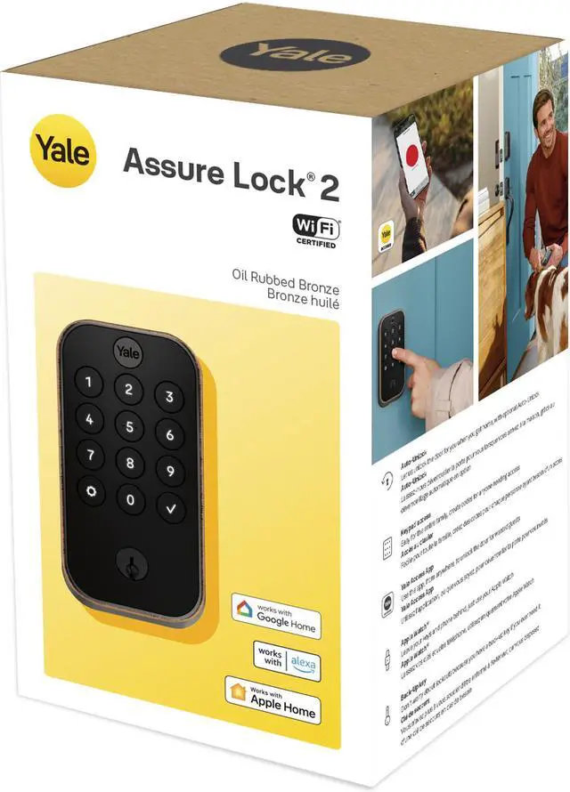 Alt view image 3 of 3 - Yale Assure Lock 2 Keypad with Wi-Fi in Oil Rubbed Bronze