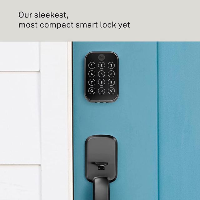 Alt view image 4 of 5 - Yale Assure Lock 2 Key-Free Touchscreen with Bluetooth in Black Suede