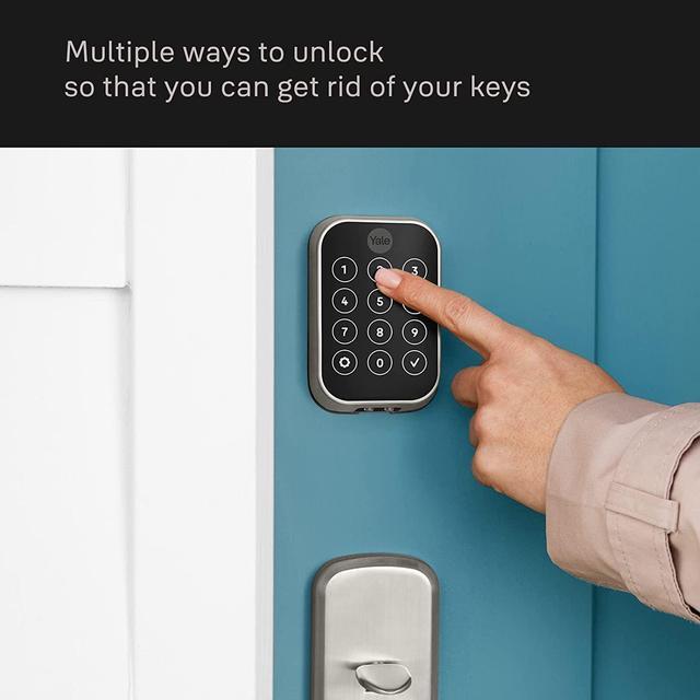Alt view image 5 of 5 - Yale Assure Lock 2 Key-Free Touchscreen with Bluetooth in Black Suede