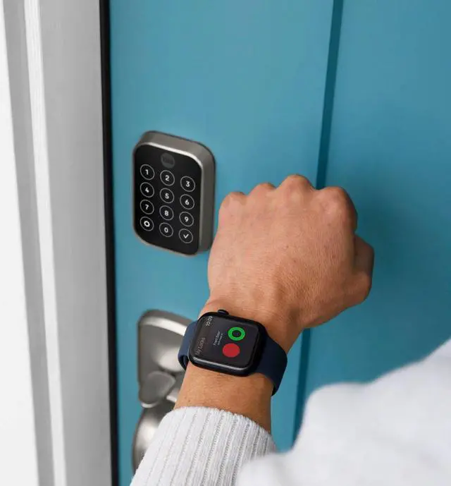Alt view image 4 of 5 - Yale Assure Lock 2 Key-Free Touchscreen with Bluetooth in Satin Nickel