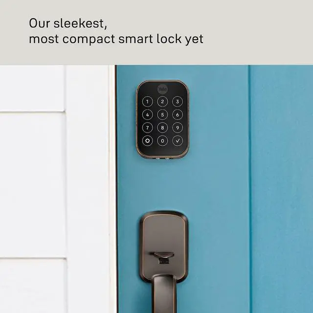 Alt view image 4 of 5 - YALE ASSURE LOCK 2 BLUETOOTH TOUCHSCREEN OIL RUBBED BRONZE