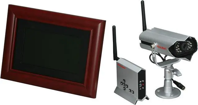 Main image of First Alert Wireless Surveillance Kit with 1 camera + 1 Receiver + 7" TFT LCD Photo Frame (PH559)
