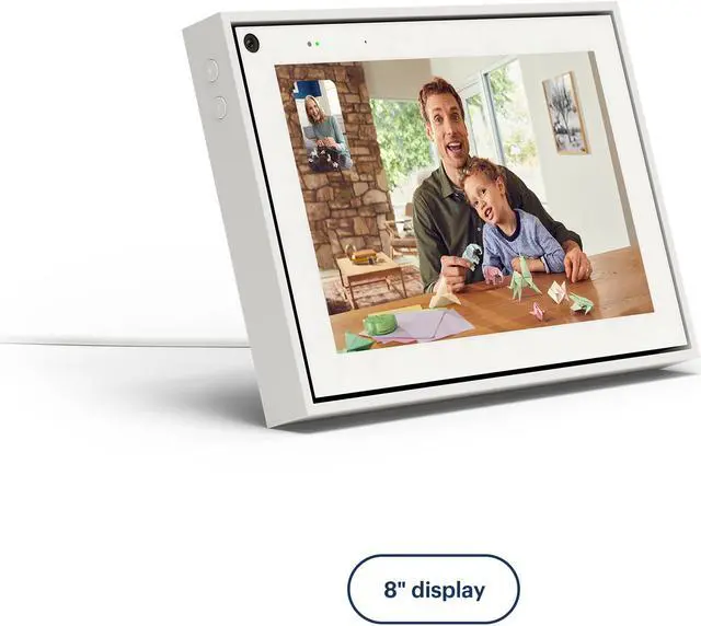 Alt view image 2 of 7 - Facebook Portal Mini Smart Video Calling 8" Touch Screen Display with Alexa White