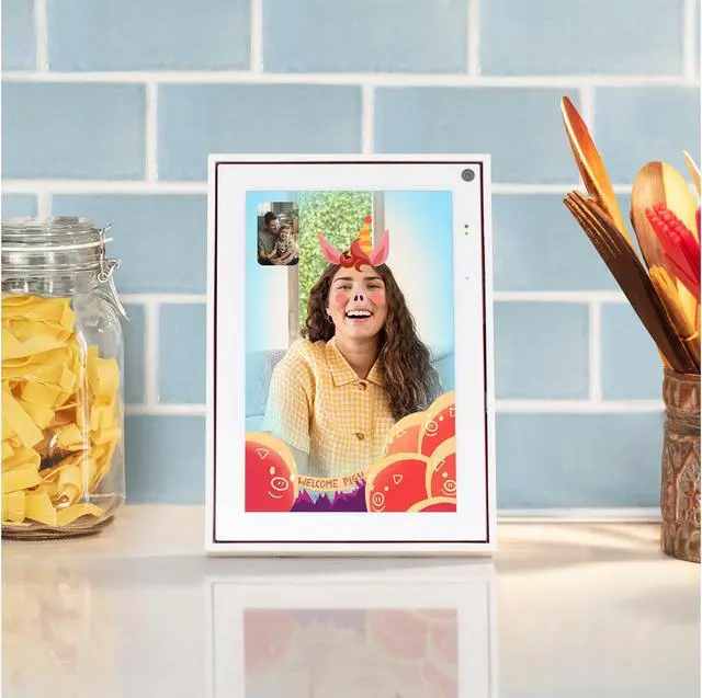 Alt view image 4 of 7 - Facebook Portal Mini Smart Video Calling 8" Touch Screen Display with Alexa White