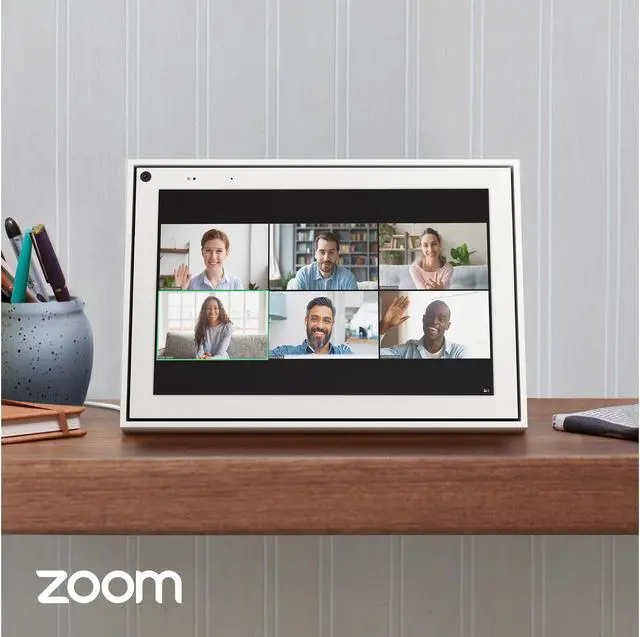 Alt view image 5 of 7 - Facebook Portal Mini Smart Video Calling 8" Touch Screen Display with Alexa White