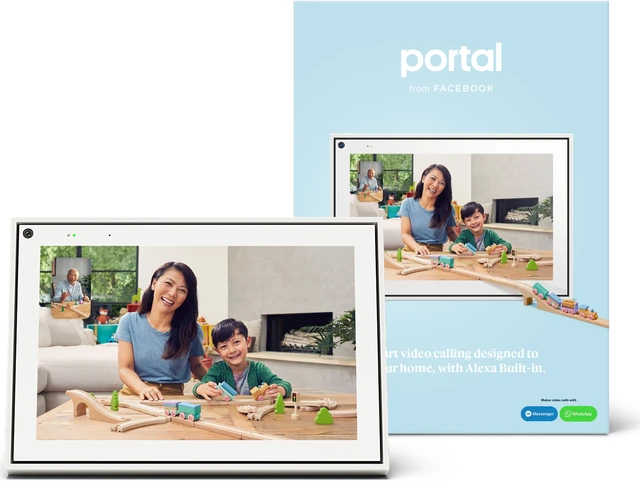 Alt view image 3 of 7 - Facebook Portal Smart Video Calling 10" Touch Screen Display with Alexa White