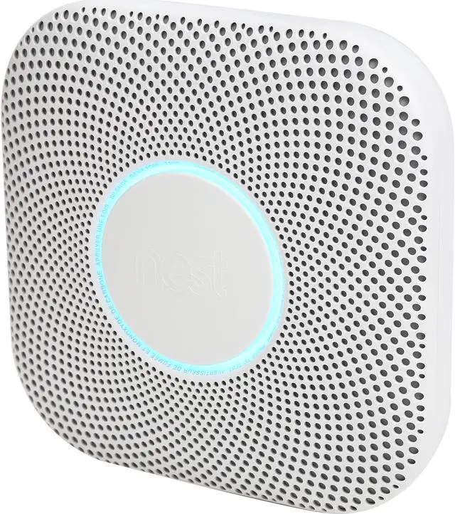 Alt view image 7 of 13 - Google Nest Protect - Smoke Alarm - Smoke Detector and Carbon Monoxide Detector - Battery Operated, White - S3000BWES