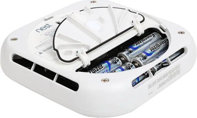 Alt view image 12 of 13 - Google Nest Protect - Smoke Alarm - Smoke Detector and Carbon Monoxide Detector - Battery Operated, White - S3000BWES