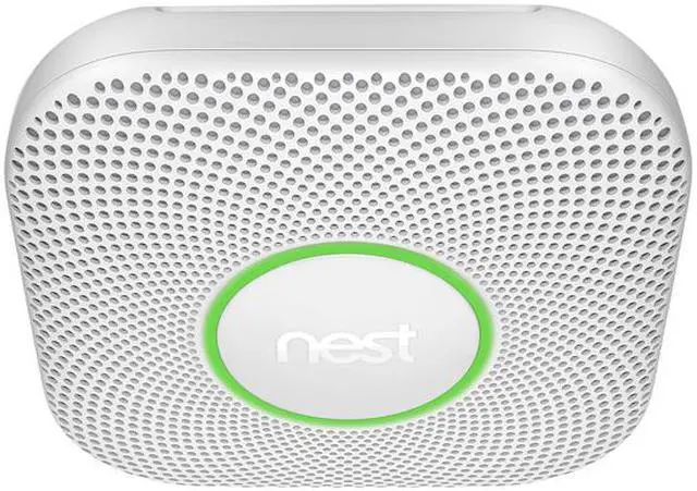 Alt view image 2 of 13 - Google Nest Protect - Smoke Alarm - Smoke Detector and Carbon Monoxide Detector - Battery Operated, White - S3000BWES