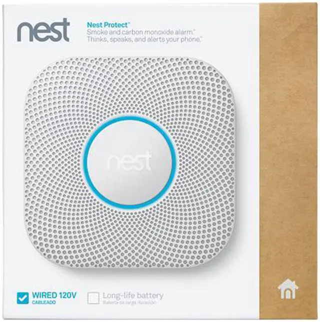Alt view image 6 of 13 - Google Nest Protect - Smoke Alarm - Smoke Detector and Carbon Monoxide Detector - Battery Operated, White - S3000BWES
