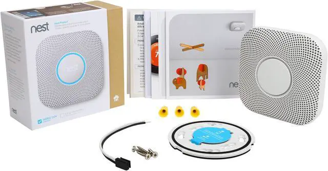 Alt view image 8 of 8 - Nest Protect 2nd Generation (Wired), White | Smart Smoke and CO Alarm