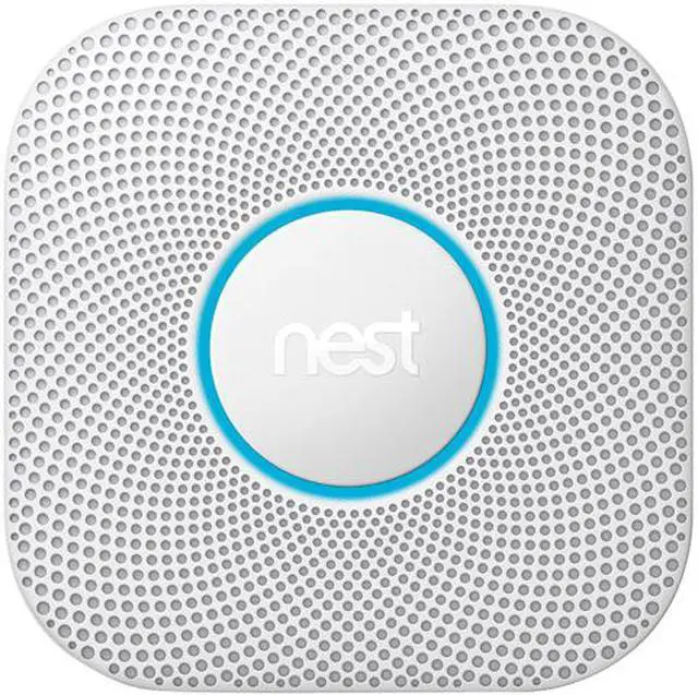 Main image of Nest Protect 2nd Generation (Wired), White | Smart Smoke and CO Alarm