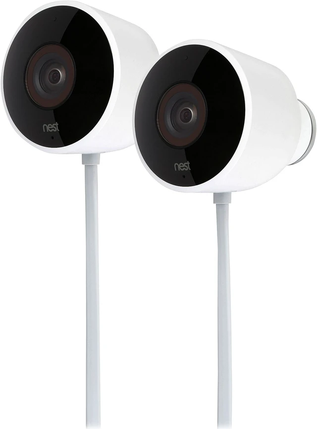 Main image of Nest Cam Outdoor 1080p HD Day / Night 2-Way Audio Cloud Storage Security Camera (2 Pack)
