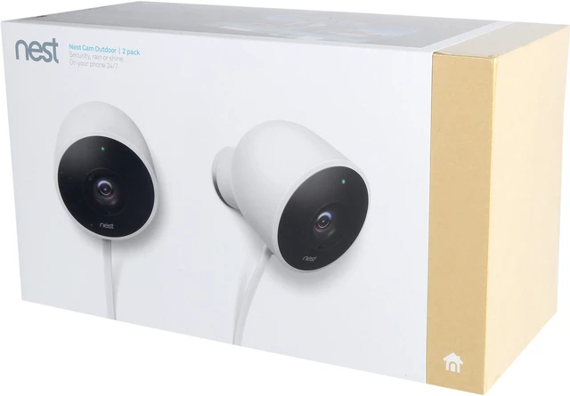 Alt view image 7 of 7 - Nest Cam Outdoor 1080p HD Day / Night 2-Way Audio Cloud Storage Security Camera (2 Pack)