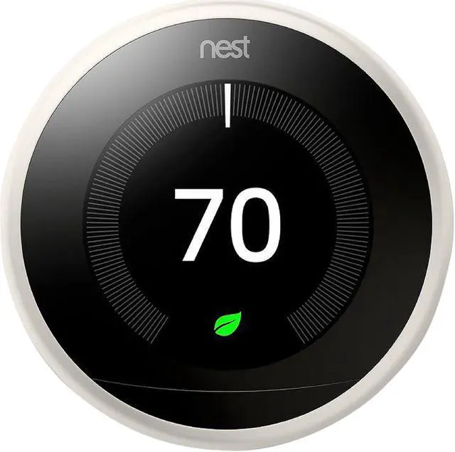 Alt view image 2 of 10 - Google Nest Learning Thermostat - Programmable Smart Thermostat for Home - 3rd Generation Nest Thermostat - Works with Alexa