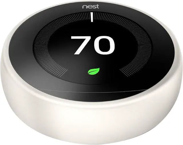 Alt view image 4 of 10 - Google Nest Learning Thermostat - Programmable Smart Thermostat for Home - 3rd Generation Nest Thermostat - Works with Alexa
