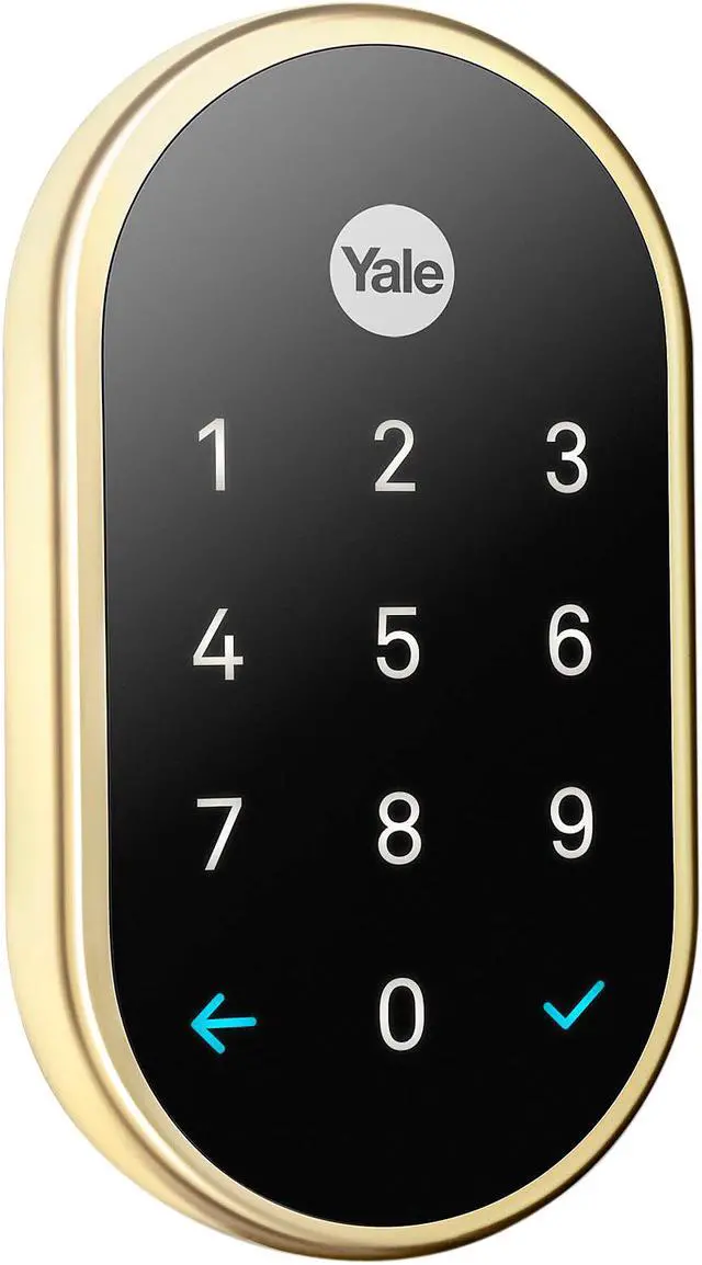 Alt view image 2 of 6 - Nest x Yale lock (Polished Brass) with Nest Connect