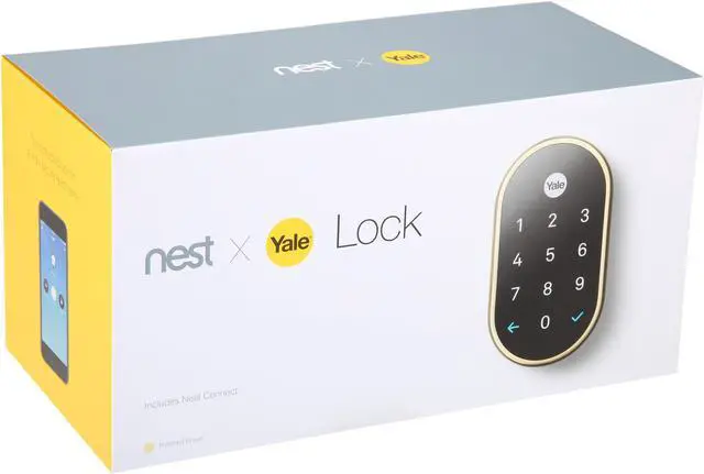 Alt view image 6 of 6 - Nest x Yale lock (Polished Brass) with Nest Connect