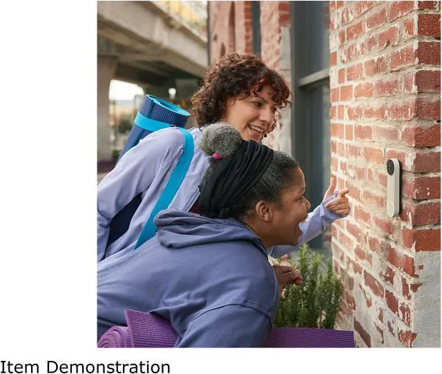Alt view image 9 of 9 - Nest Doorbell with battery, Linen