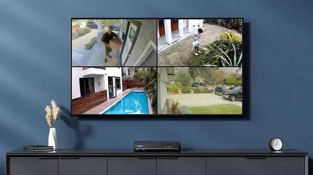 Alt view image 3 of 4 - Smart PoE NVR System with 4 Cameras