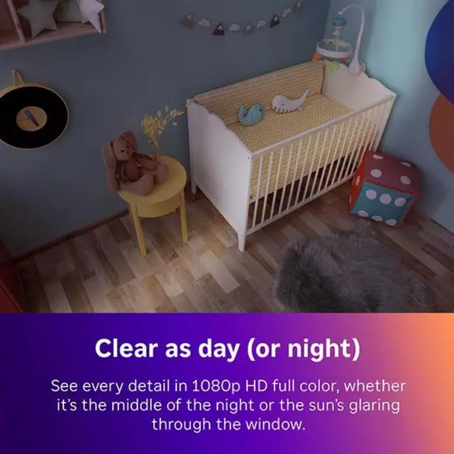 Alt view image 3 of 4 - Roku Indoor Camera, 1080p HD video & color night vision, Wired Camera, White, 2-Pack