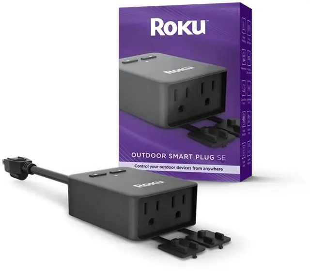 Main image of Roku Outdoor Smart Plug SE, Weather resistant