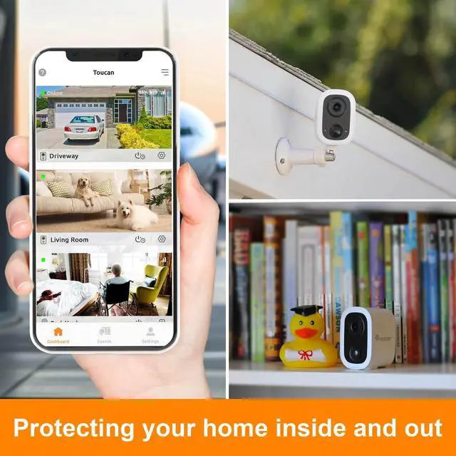 Alt view image 3 of 6 - TOUCAN Indoor / Outdoor Wireless Security Camera S4