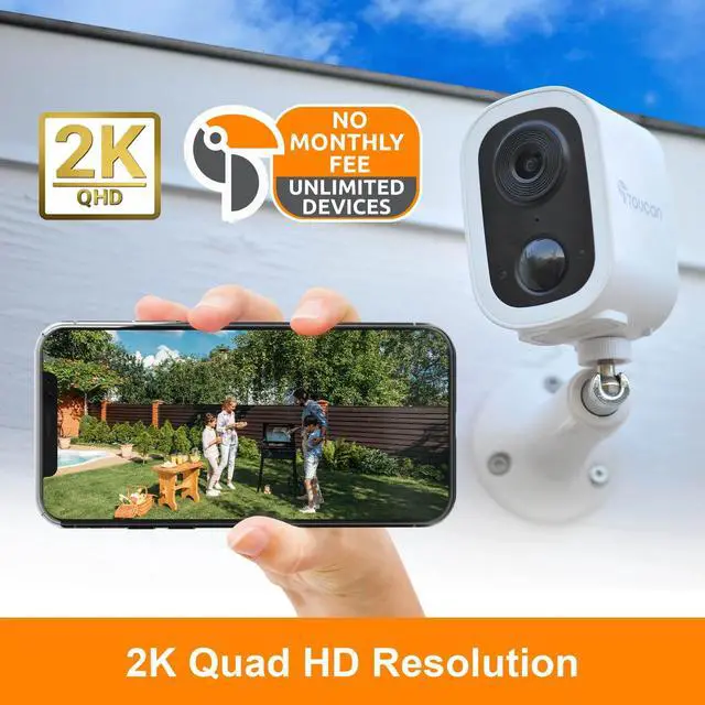 Alt view image 2 of 6 - TOUCAN Indoor / Outdoor Wireless Security Camera S4