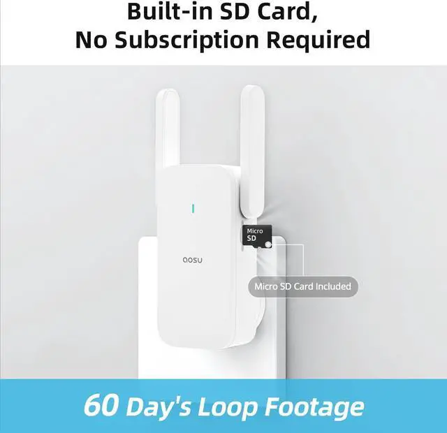 Alt view image 4 of 6 - Aosu Wireless Doorbell Pro (V8P), 3MP, 2K Resolution, Battery Powered Video Doorbell with Chime, 2.4 GHz WiFi, 180-Day Battery Life, AI Detection, IP65, 166° Super View Angle, No Monthly Fees