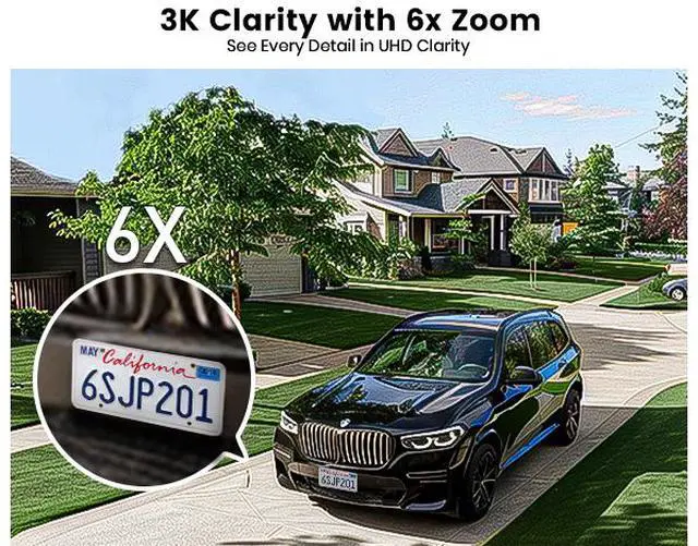 Alt view image 5 of 7 - Aosu Floodlight Cam Pro (L5P), Wired Outdoor Security Camera, 3K UHD Security Camera Outdoor, 360° Coverage Surveillance, 24/7 Recording, Motion Detection, 2600-Lumen Motion-Activated Floodlight