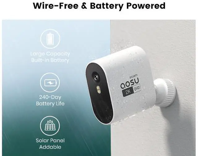 Alt view image 4 of 7 - AOSU C7P-4H 4K Ultra HD Security Camera, Pan/Tilt/Zoom, Night Vision, Cloud Storage, 32GB local storage, Cover Every Corner, Smart Alerts, Quicker action.