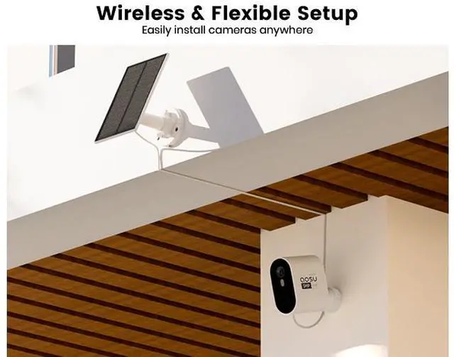 Alt view image 7 of 7 - AOSU C7P-4H 4K Ultra HD Security Camera, Pan/Tilt/Zoom, Night Vision, Cloud Storage, 32GB local storage, Cover Every Corner, Smart Alerts, Quicker action.