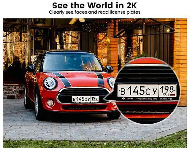 Alt view image 7 of 8 - Aosu C9C-4H 4MP Battery-Powered Dual Band Wi-Fi Security Camera with Spotlight, 170° Wide-Angle Lens, AI Detection, 2-Way Audio, and 128GB Local Storage