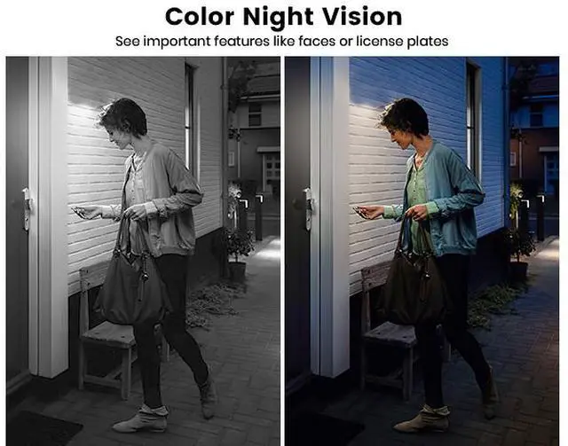 Alt view image 8 of 8 - Aosu C9C-4H 4MP Battery-Powered Dual Band Wi-Fi Security Camera with Spotlight, 170° Wide-Angle Lens, AI Detection, 2-Way Audio, and 128GB Local Storage