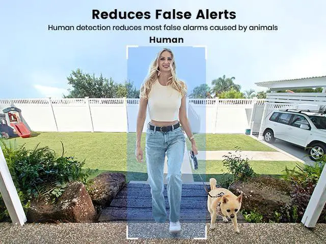 Alt view image 6 of 7 - Aosu Wireless Doorbell SE (V8E), 2K QHD Resolution, 2.4 GHz WiFi, Head-to-Toe View, Preset Replies & Voice changing, Package Detection, Reduces False Alerts, Work with Alexa & Google Assistant