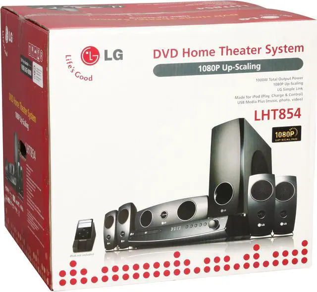 Alt view image 11 of 12 - LG LHT854 5.1 Channel DVD Home Theater System