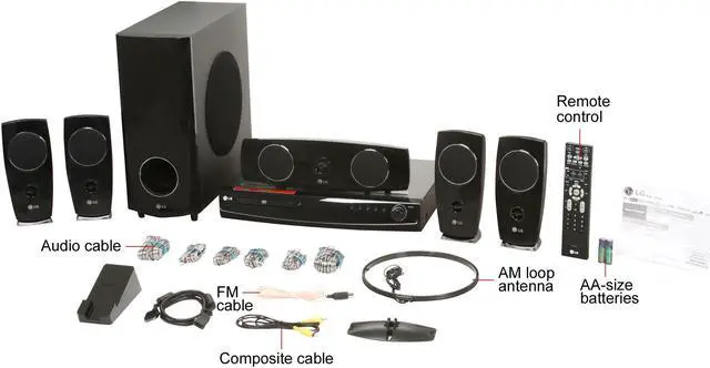 Alt view image 12 of 12 - LG LHT854 5.1 Channel DVD Home Theater System