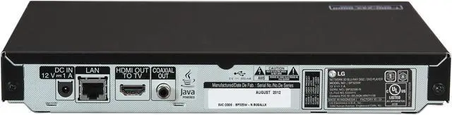 Alt view image 4 of 6 - LG BP325W 3D Built-in Wi-Fi Blu-ray Player