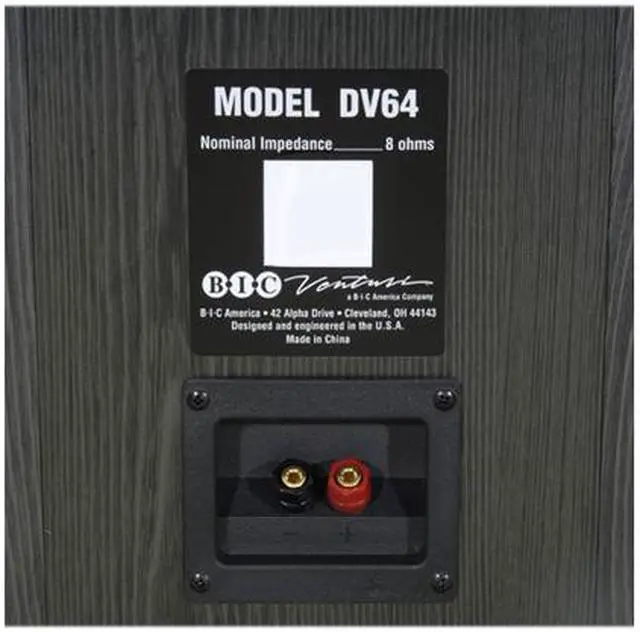 Alt view image 4 of 5 - BIC America Venturi DV64 6.5" Tower Speaker, Single, Black