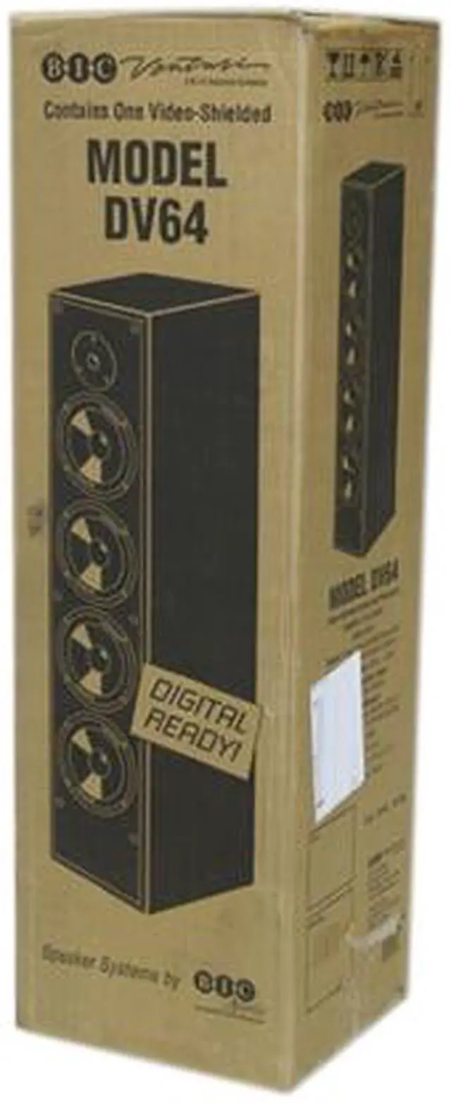 Alt view image 5 of 5 - BIC America Venturi DV64 6.5" Tower Speaker, Single, Black