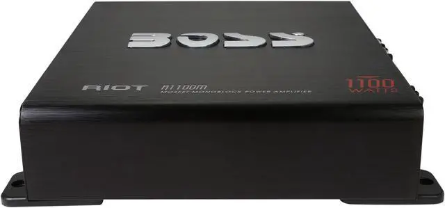 Alt view image 3 of 4 - Boss Audio R1100M 1100W Max Class A/B Riot Series Monoblock Car Amplifier