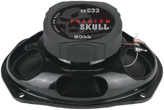 Alt view image 2 of 3 - 2) NEW BOSS SKULL SK693 6x9" 600W 3 Way Coaxial Car Speakers Stereo Audio