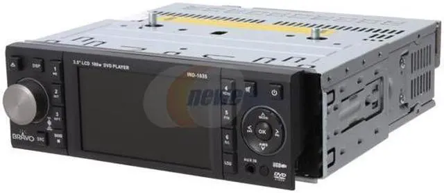 Alt view image 3 of 10 - BRAVO 3.5" Car Stereo with AM/FM Radio and DVD Player