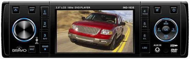 Main image of BRAVO 3.5" Car Stereo with AM/FM Radio and DVD Player