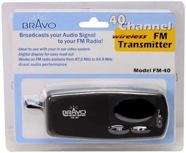 Alt view image 7 of 7 - BRAVO FM-40 Wireless FM Transmitter With Digital Read-Out Display