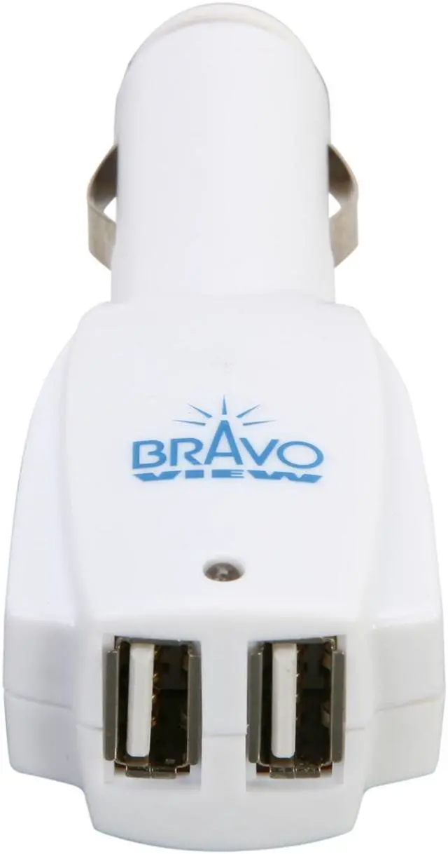 Alt view image 2 of 4 - BRAVO CGR-2USBW Portable 2 Ports USB Car Charger