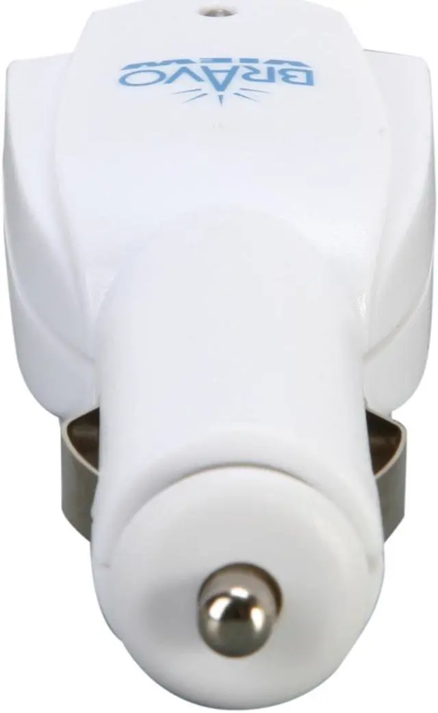 Alt view image 4 of 4 - BRAVO CGR-2USBW Portable 2 Ports USB Car Charger