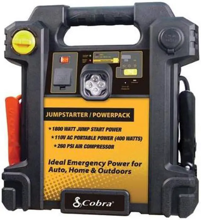 Main image of Cobra CJIC 350 Portable Jump-Start/Air Compressor w/ AC & DC Power Outlets