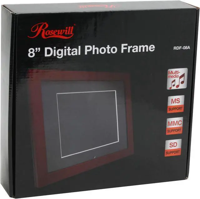 Alt view image 8 of 8 - Rosewill RDF-08A 8" 8'' 640 x 480 TRUE DIGITAL Digital Frame with MP3/Video Player