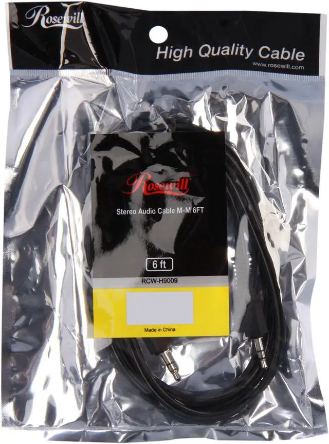 Alt view image 3 of 3 - Rosewill RCW-H9009 - Mini-Stereo Audio Cable - 6 Feet